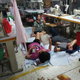Workers sleeping at the factory. (Weibo)